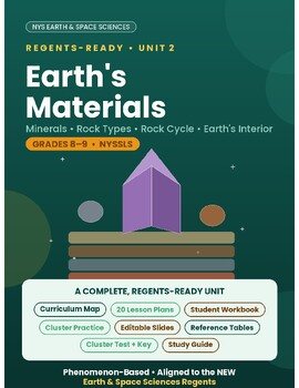 Earth & Space Science Unit 2: Minerals, Rocks & Rock Cycle | NGSS & NY Regents