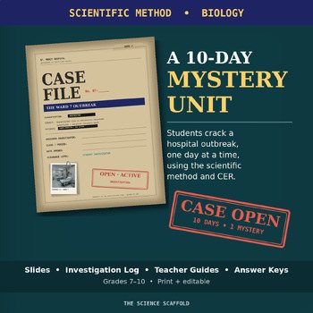 Scientific Method Biology Mystery Unit | Ward 7 Outbreak Case File | CER