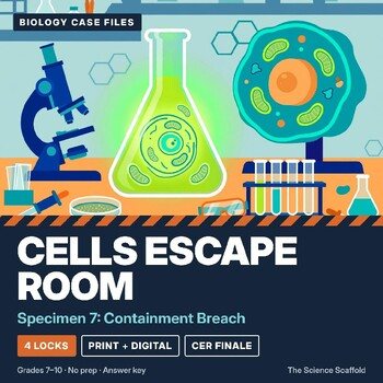 Cells Escape Room | Cell Transport, Osmosis & Organelles | CER | Specimen 7