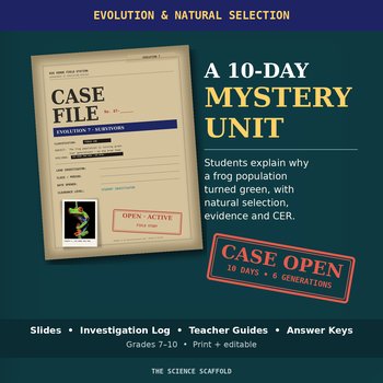 Natural Selection Biology Mystery Unit | Evidence for Evolution | Evolution 7